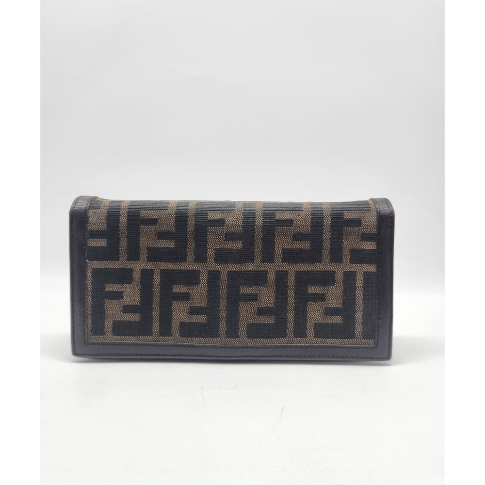 FENDI Zucchino Canvas Long Wallet